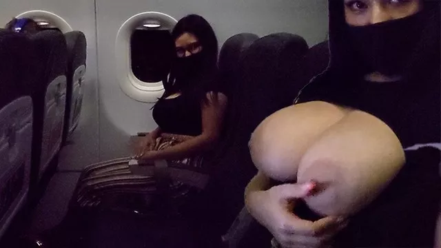 Big Titz Showin - Teen Shows Me Her Big Tits And Lets Me Grab Them During A Flight To Cancun  - Risky - ThePornGod